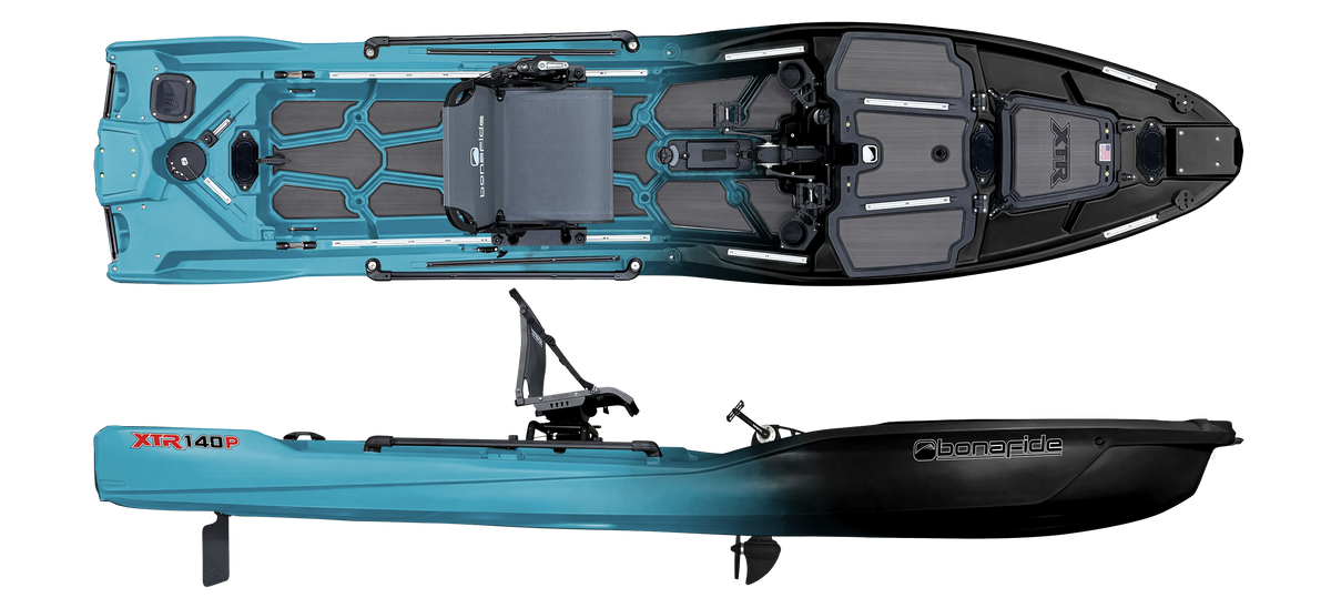 Bonafide XTR140P in Blackwater Blue — manufacturer preview rendering; colors and final production details may vary