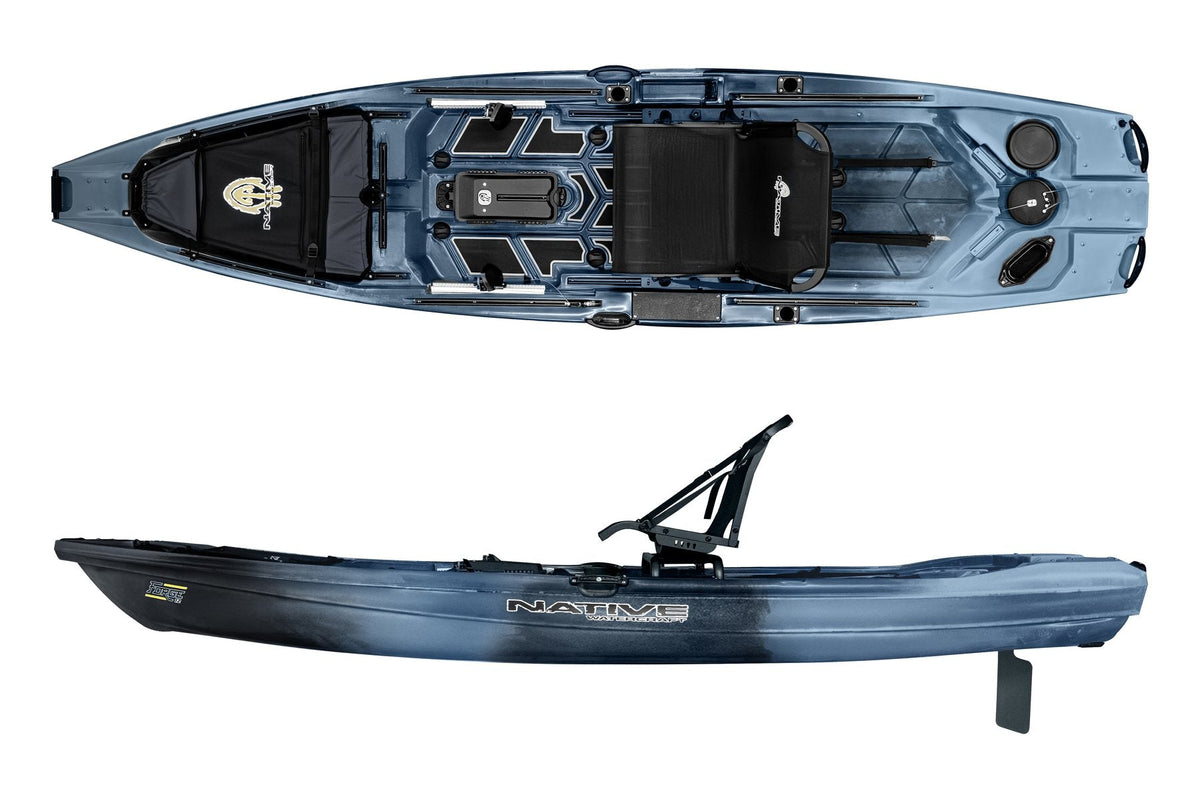 Native Watercraft Forge 12 in Wavestrike, base kayak shown without pedal drive or motor