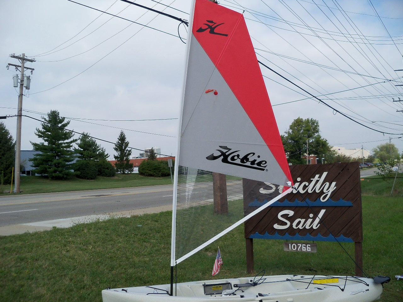 Hobie Kayak Sail Kit, Red/Silver
