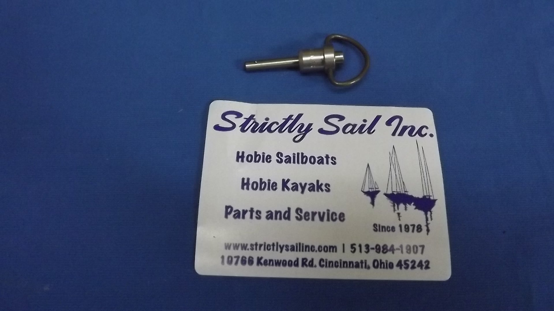 Hobie Quick Release Pin, 3/16" x 3/4" Ring, Item #20311