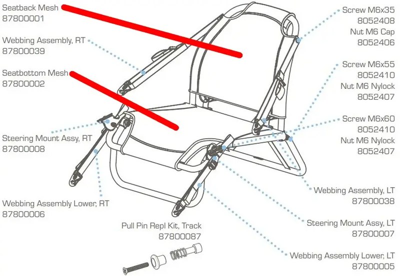 Hobie i Trek Seat Back Mesh, Item