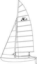 Hobie 16 Jib Sail White