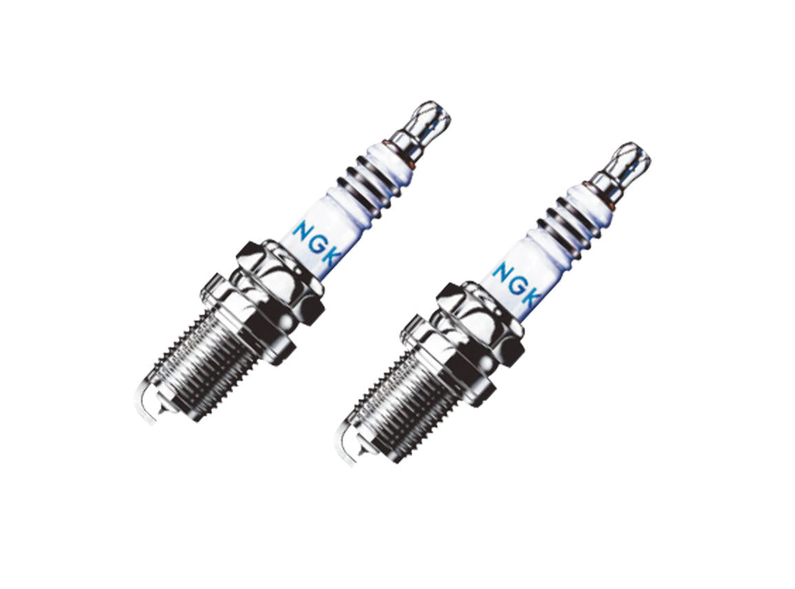Representative NGK spark plug for Tohatsu outboards; this listing is DCPR6EIX Iridium, part 970101105M