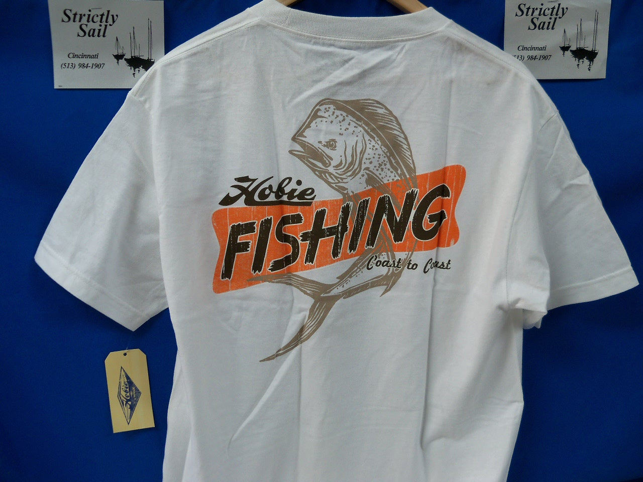 Hobie Fishing Coast-to-Coast Shirt, White, Large, Item #HTS059010AL