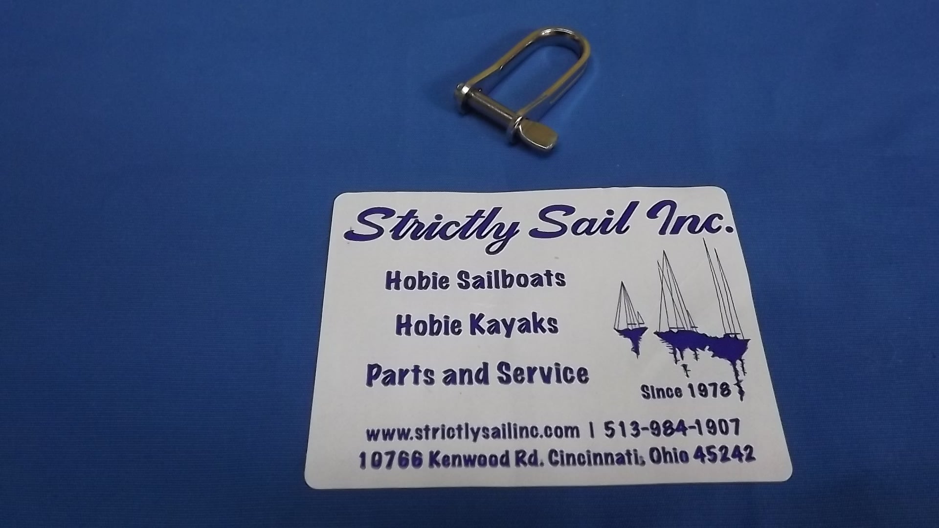 Shackle with Safety Key Pin 3/16", Item #SP180005