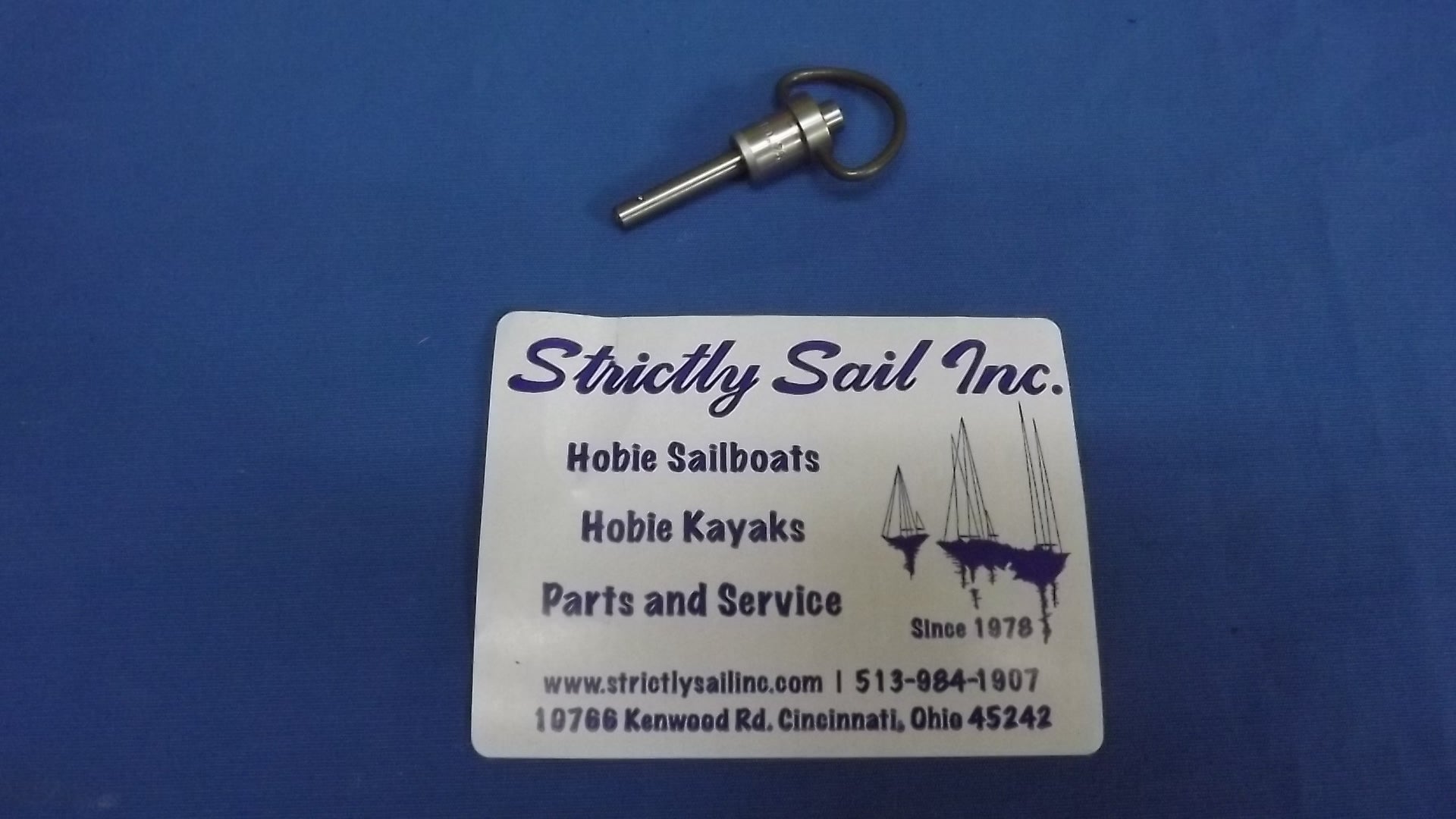 Hobie Quick Release Pin, 3/16" x 3/4" Ring, Item #20311