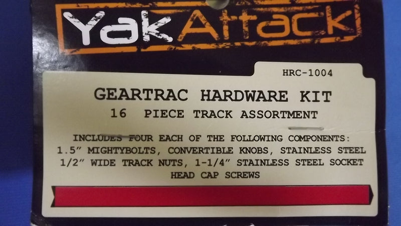 YakAttack Geartrac Hardware Kit, 16 Piece Track Assortment, Item