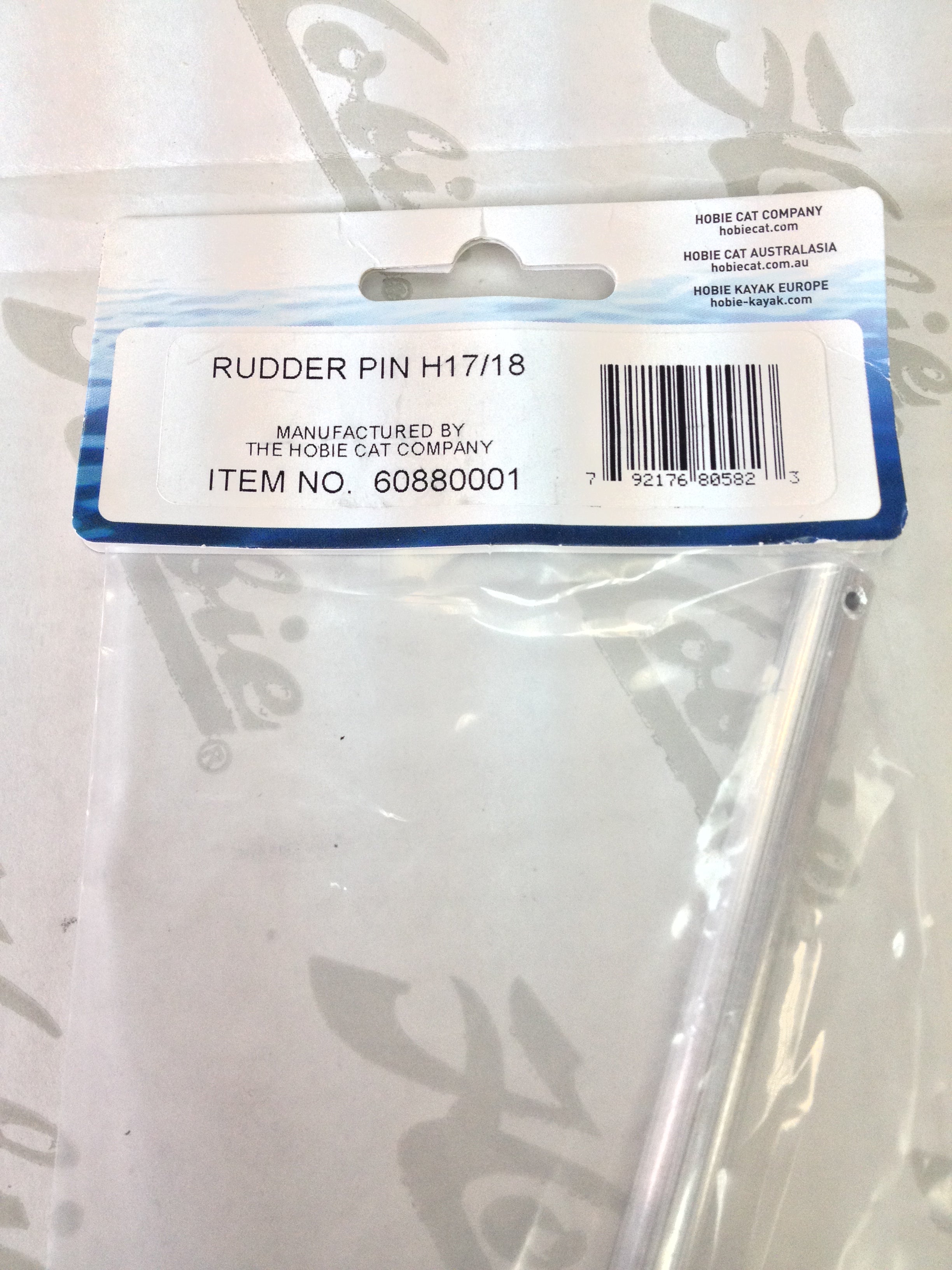 Hobie Cat 17 / 18 Aluminum Rudder Pin