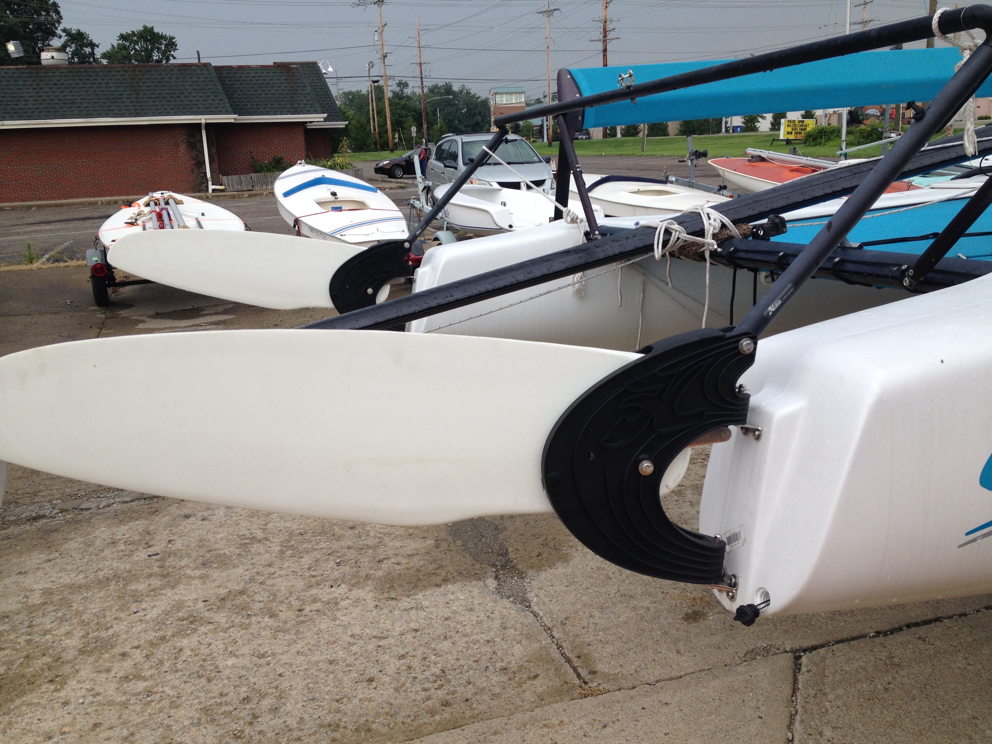 Hobie Cat Rudder Blade for Hobie Wave and Getaway with EZ Lock Rudders