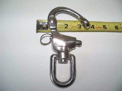 Large Stainless Steel Snap Shackle with closed loop bail