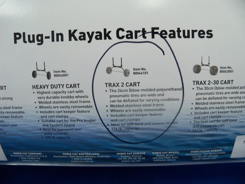 Hobie Kayak Plug in Cart Trax 2